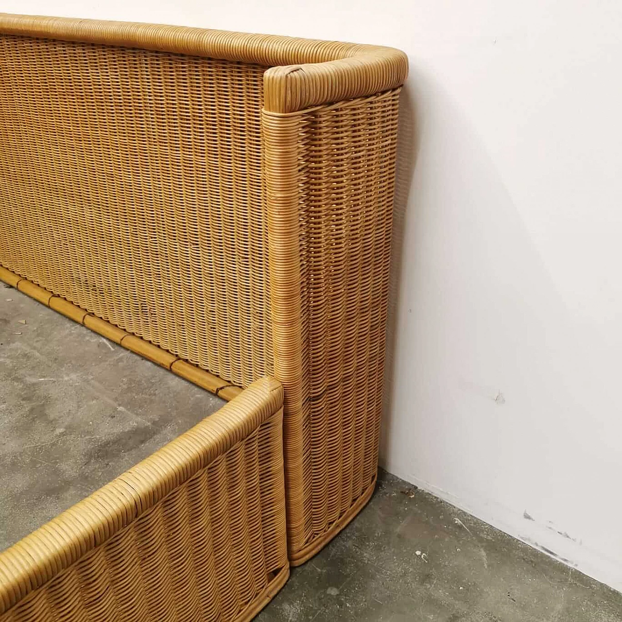 Letto in vimini di Adalberto Dal Lago, anni '60 1