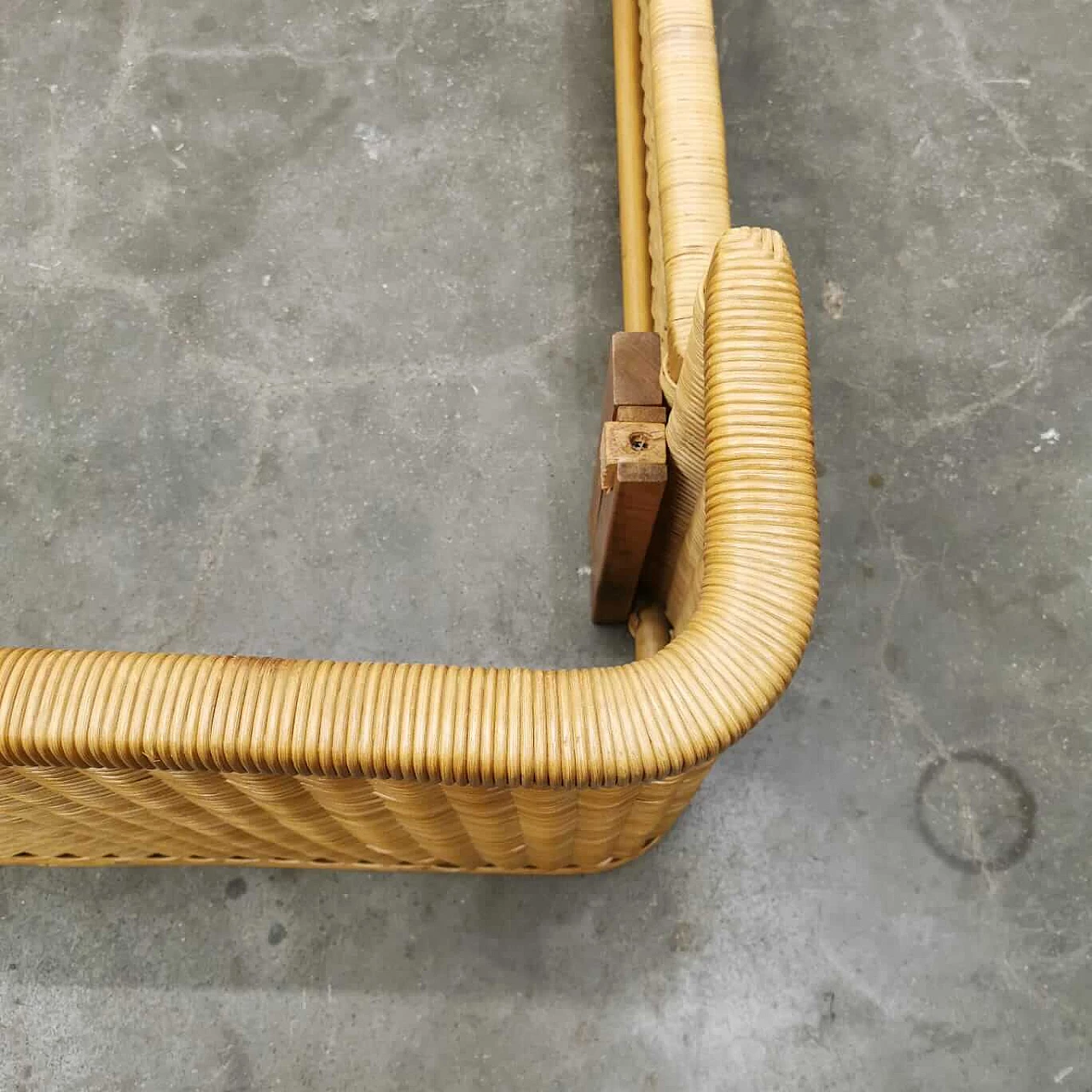 Letto in vimini di Adalberto Dal Lago, anni '60 2