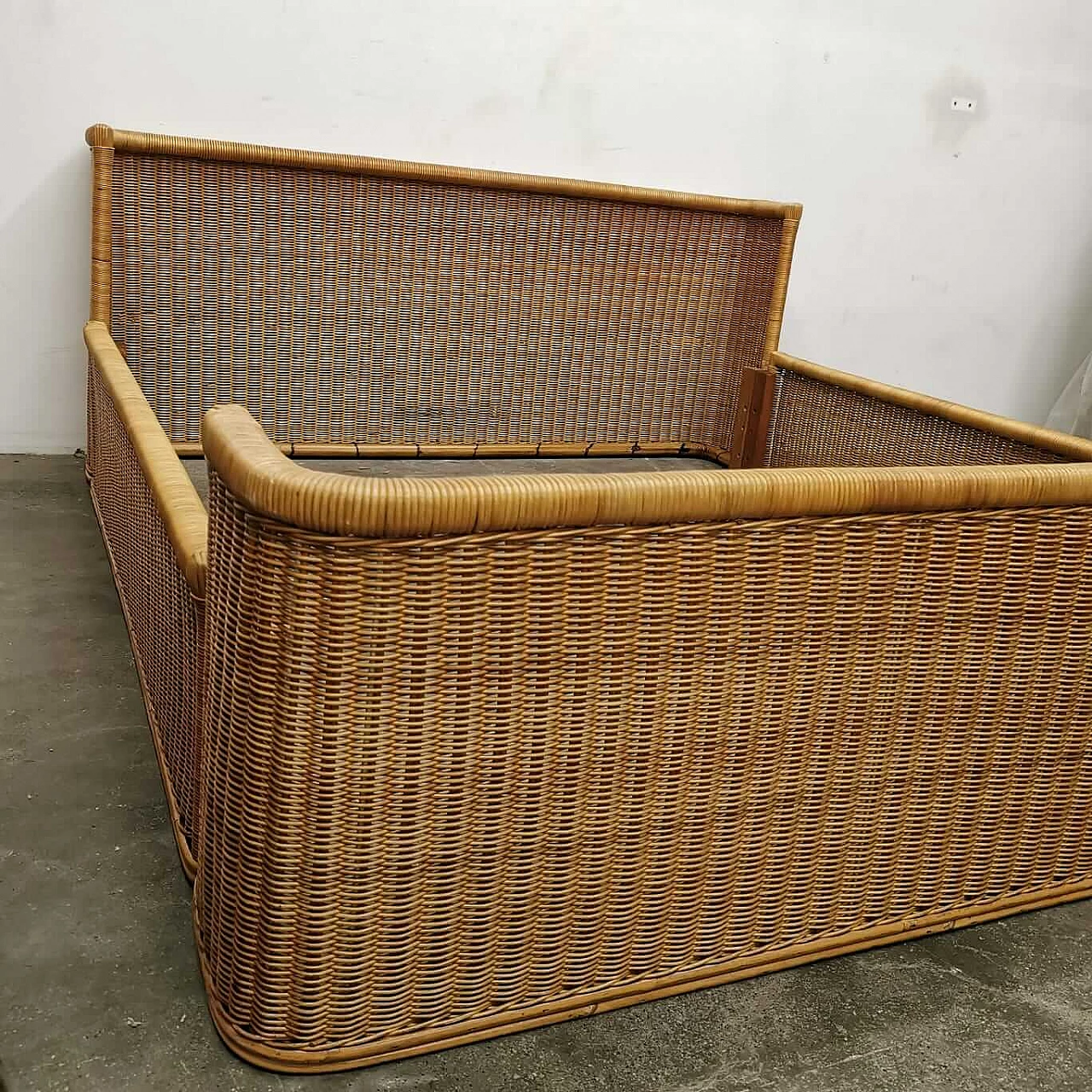 Letto in vimini di Adalberto Dal Lago, anni '60 3