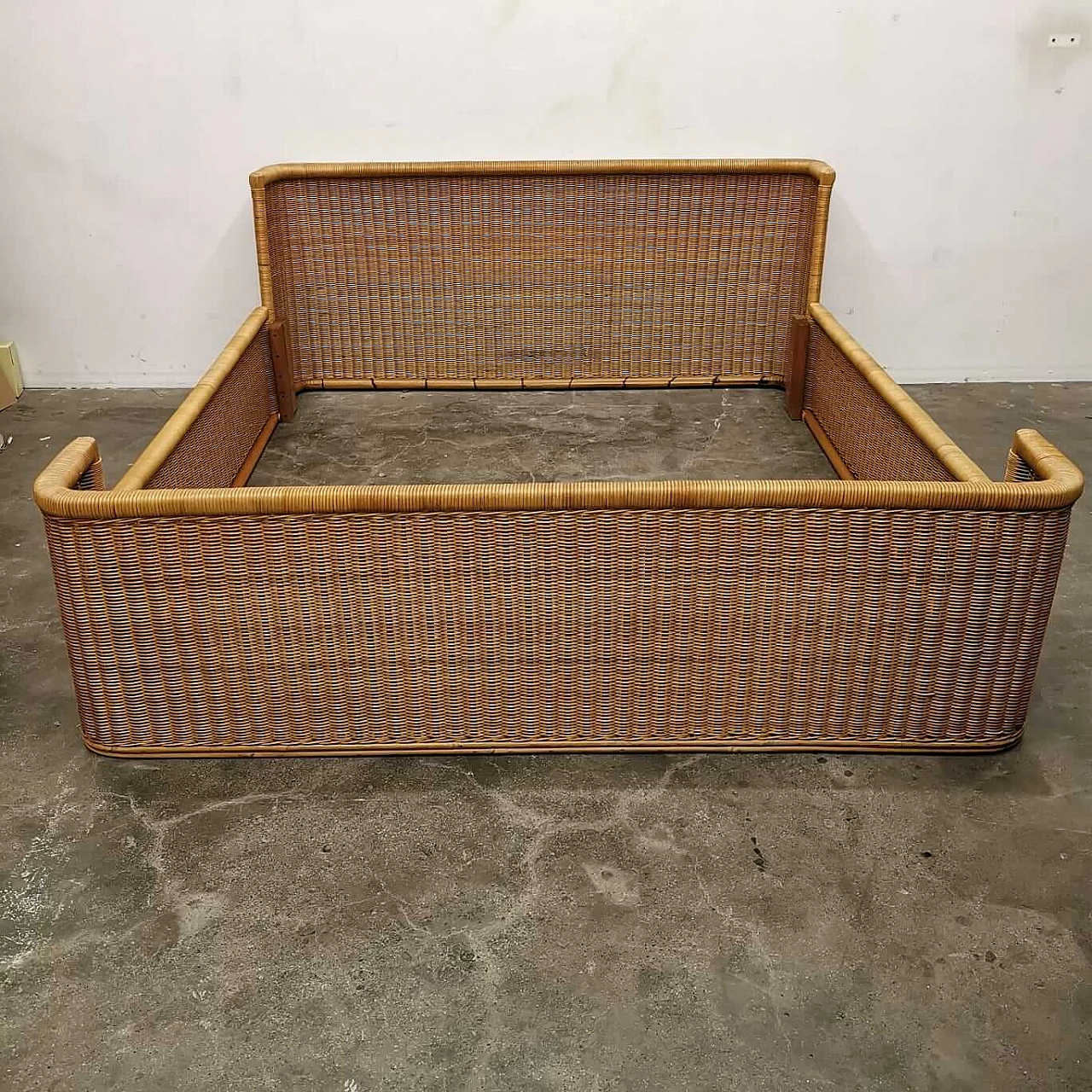 Letto in vimini di Adalberto Dal Lago, anni '60 4