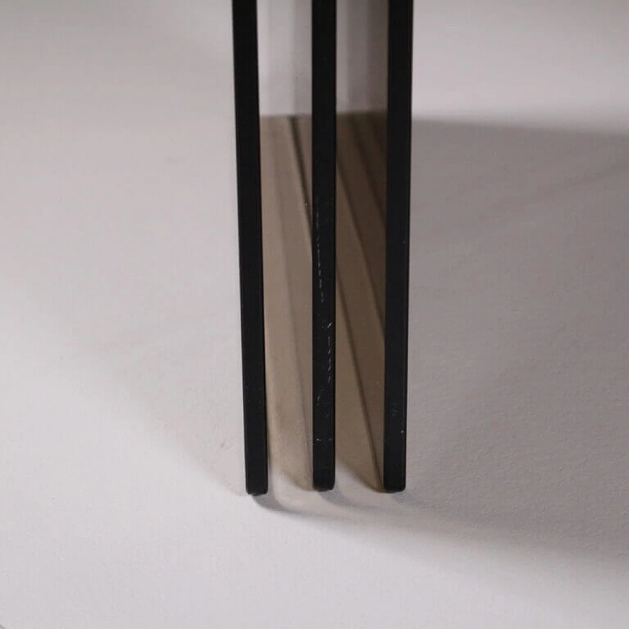 3 Tavolini a nido in vetro fumé e metallo di Gallotti&Radice, anni '70 1