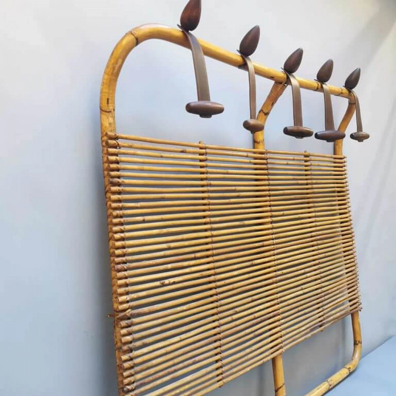 Rattan coat rack, 1960s 3