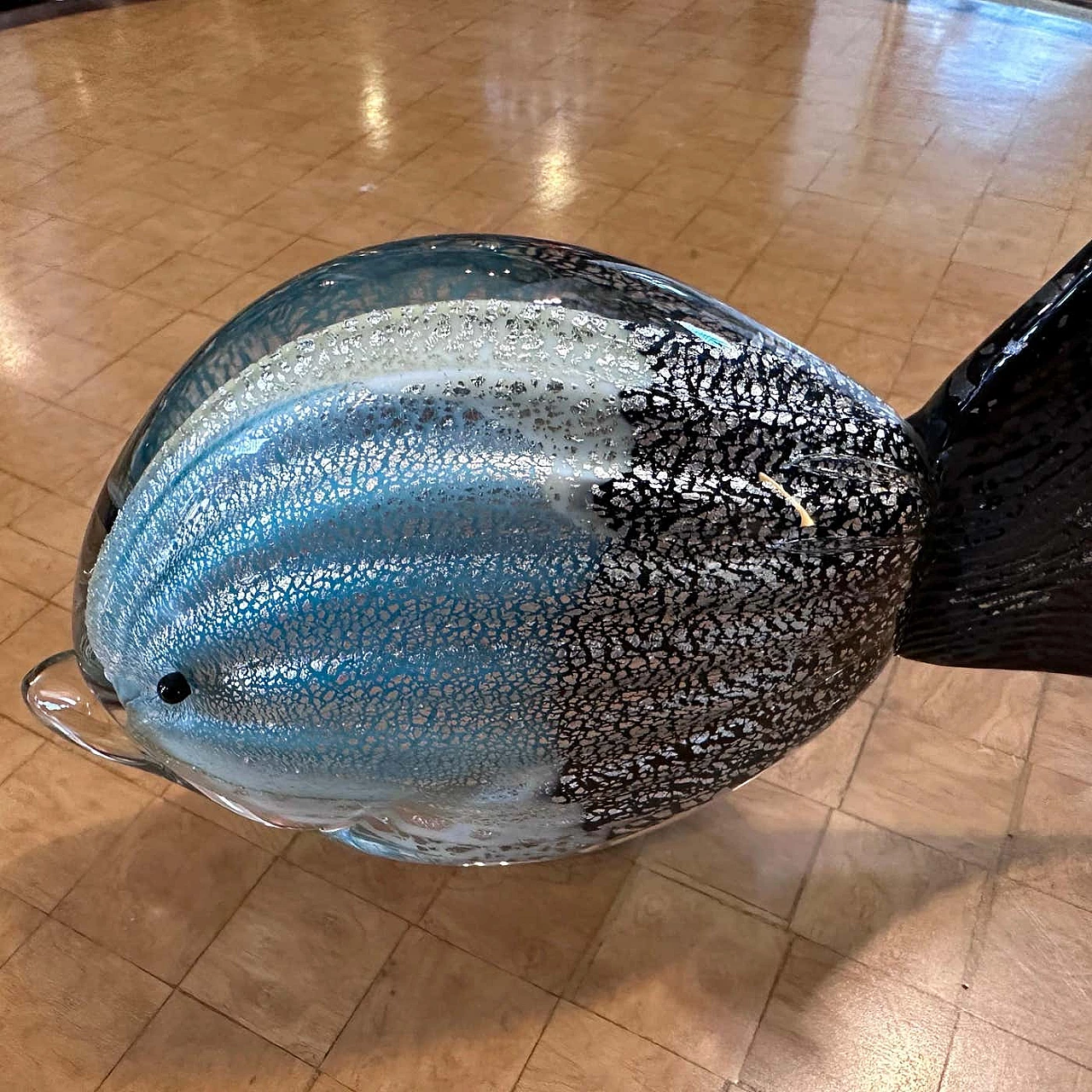 Tropical fish sculpture in Murano glass, 1970s 4