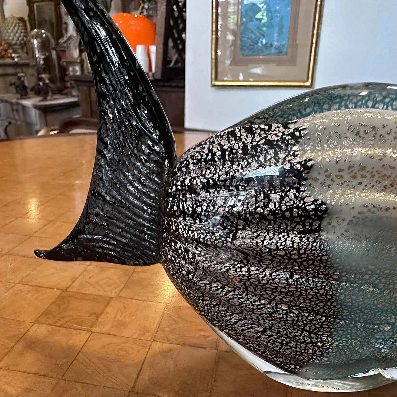 Tropical fish sculpture in Murano glass, 1970s 6