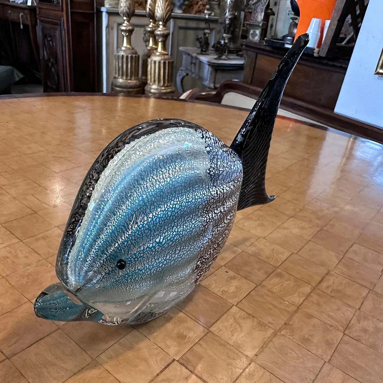 Scultura di pesce tropicale in vetro di Murano, anni '70 7