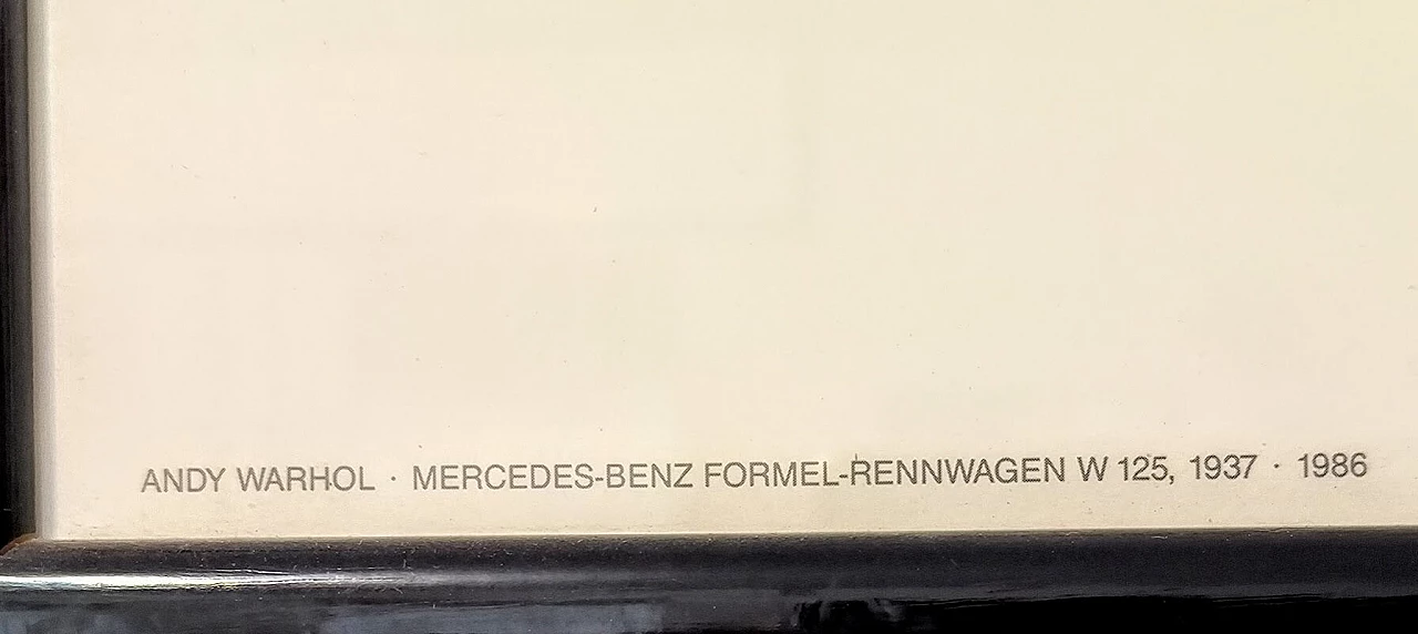 Poster by Andy Warhol for Mercedes Benz Exhibition, 1980s 3