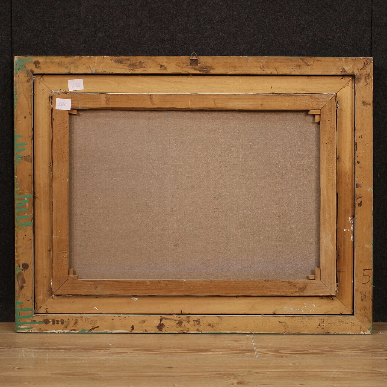 R. Natali, Paesaggio marino, olio su tela, anni '50 6