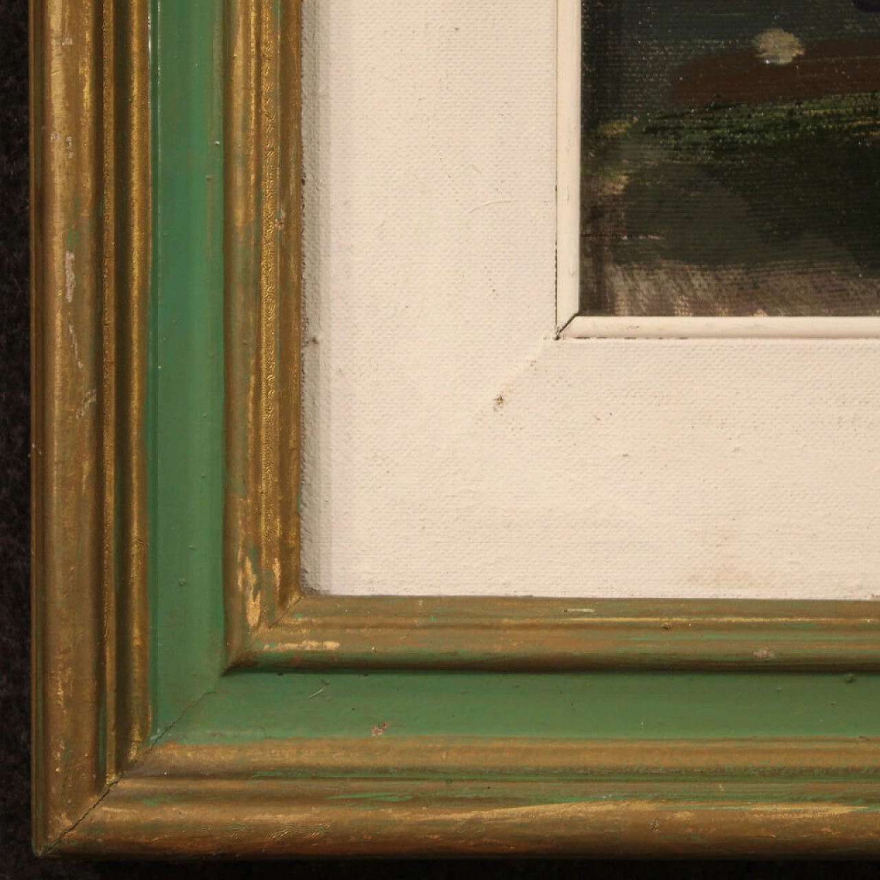 R. Natali, Paesaggio marino, olio su tela, anni '50 8