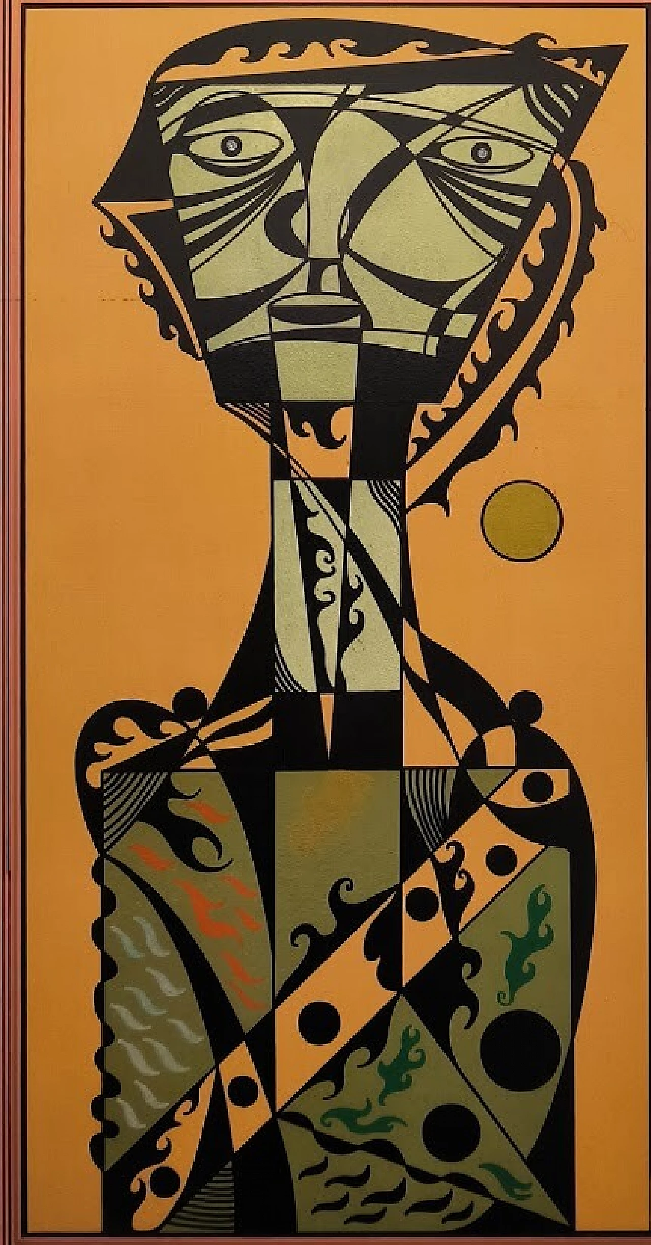 Alberto Verdianelli, Uomo al Sole, olio su tavola, 1968 1