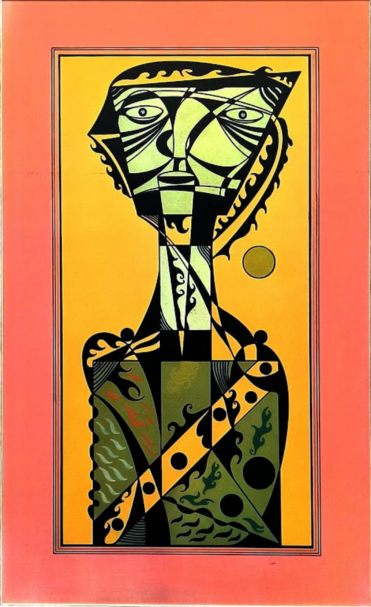 Alberto Verdianelli, Uomo al Sole, olio su tavola, 1968 2