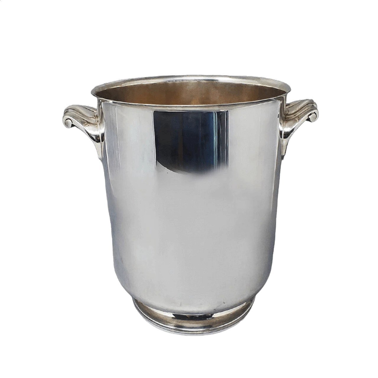 Ormessin silver plated ice bucket by Christofle, 1950s 8