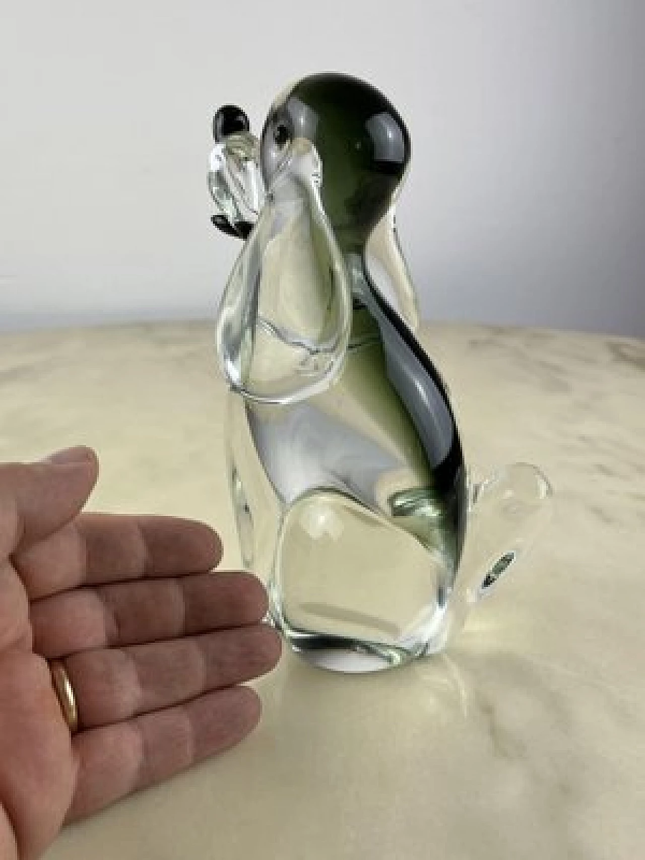Murano glass dog figurine, 1970s 2