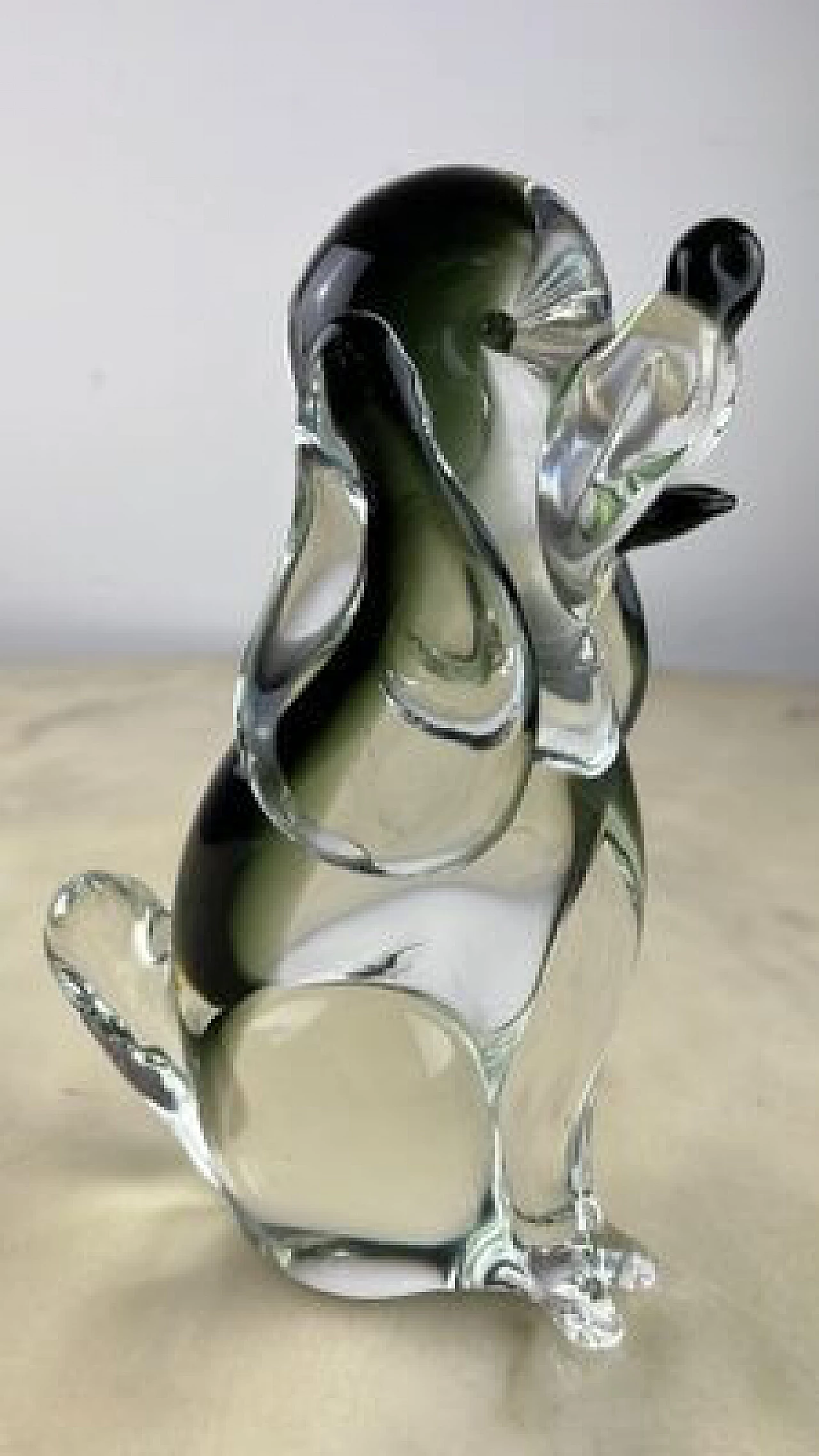 Murano glass dog figurine, 1970s 3