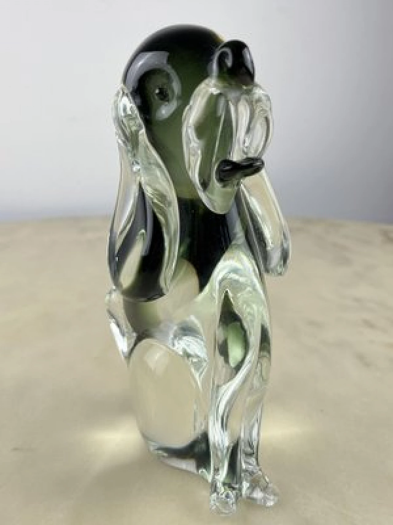 Murano glass dog figurine, 1970s 4