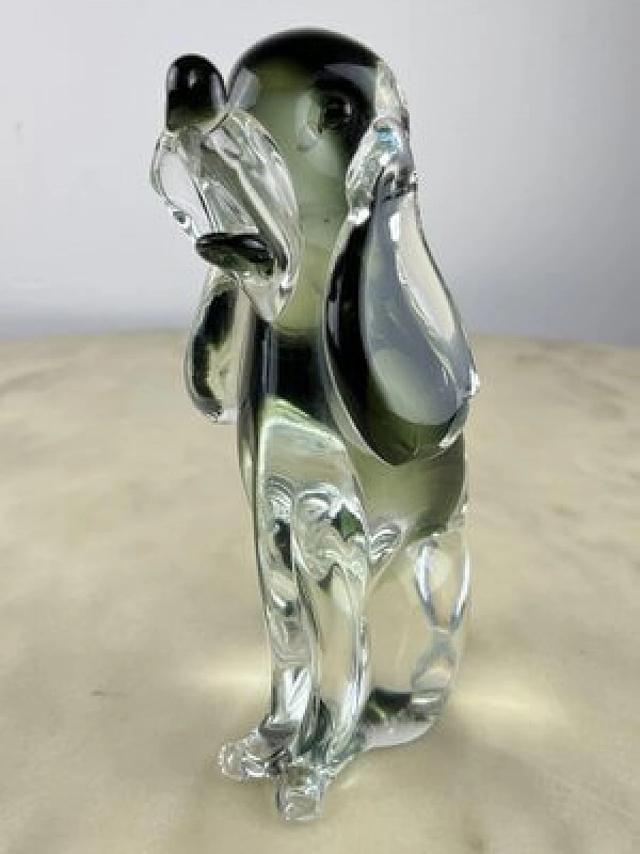 Murano glass dog figurine, 1970s 6