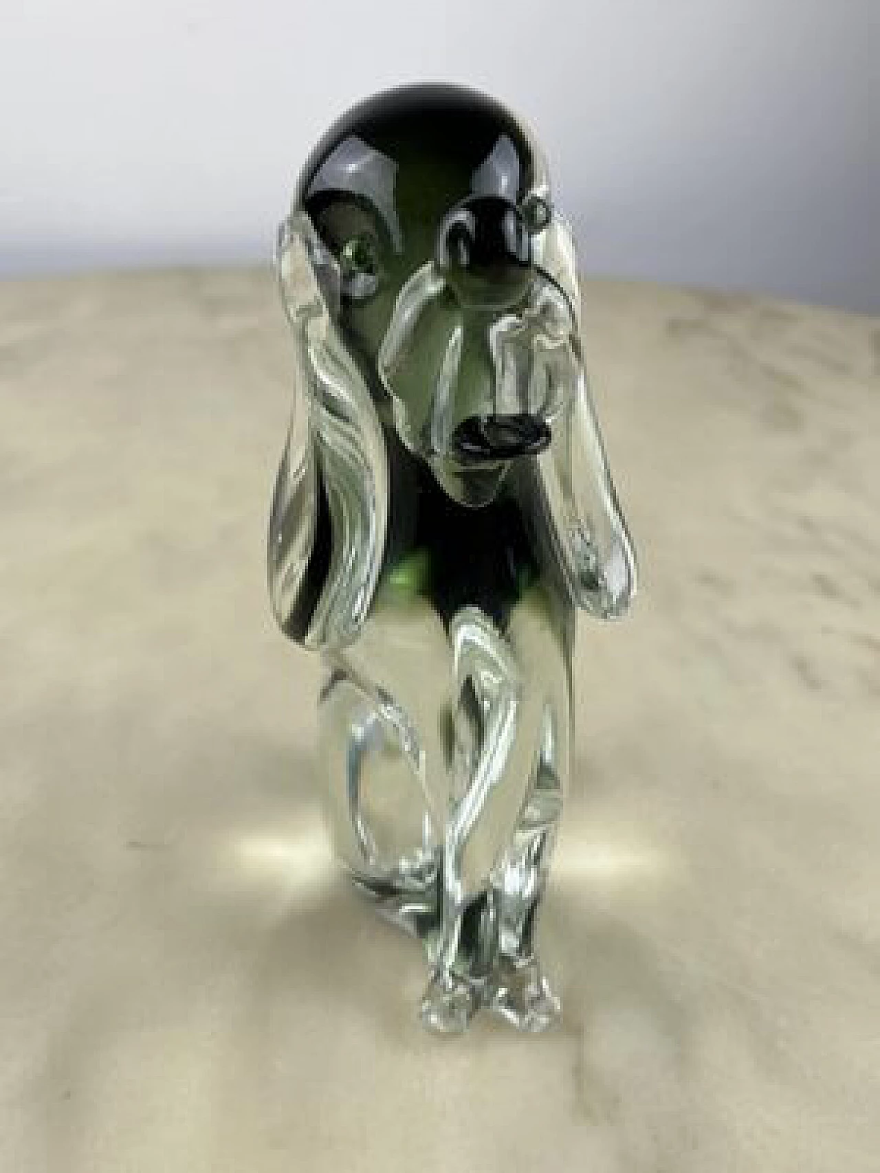 Murano glass dog figurine, 1970s 7