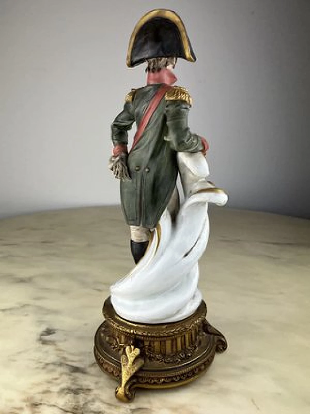 Porcelain and bronze statuette representing Napoleon by Ticke, 1990 4