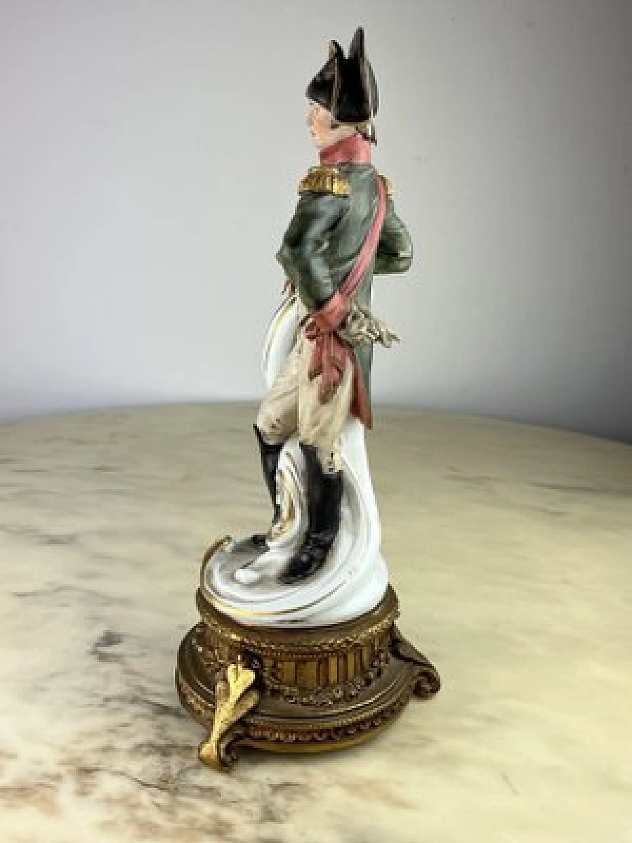 Porcelain and bronze statuette representing Napoleon by Ticke, 1990 5