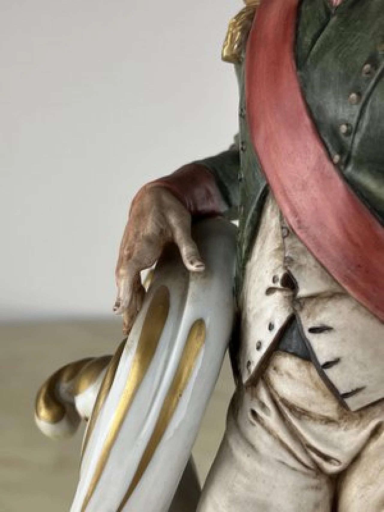 Porcelain and bronze statuette representing Napoleon by Ticke, 1990 9