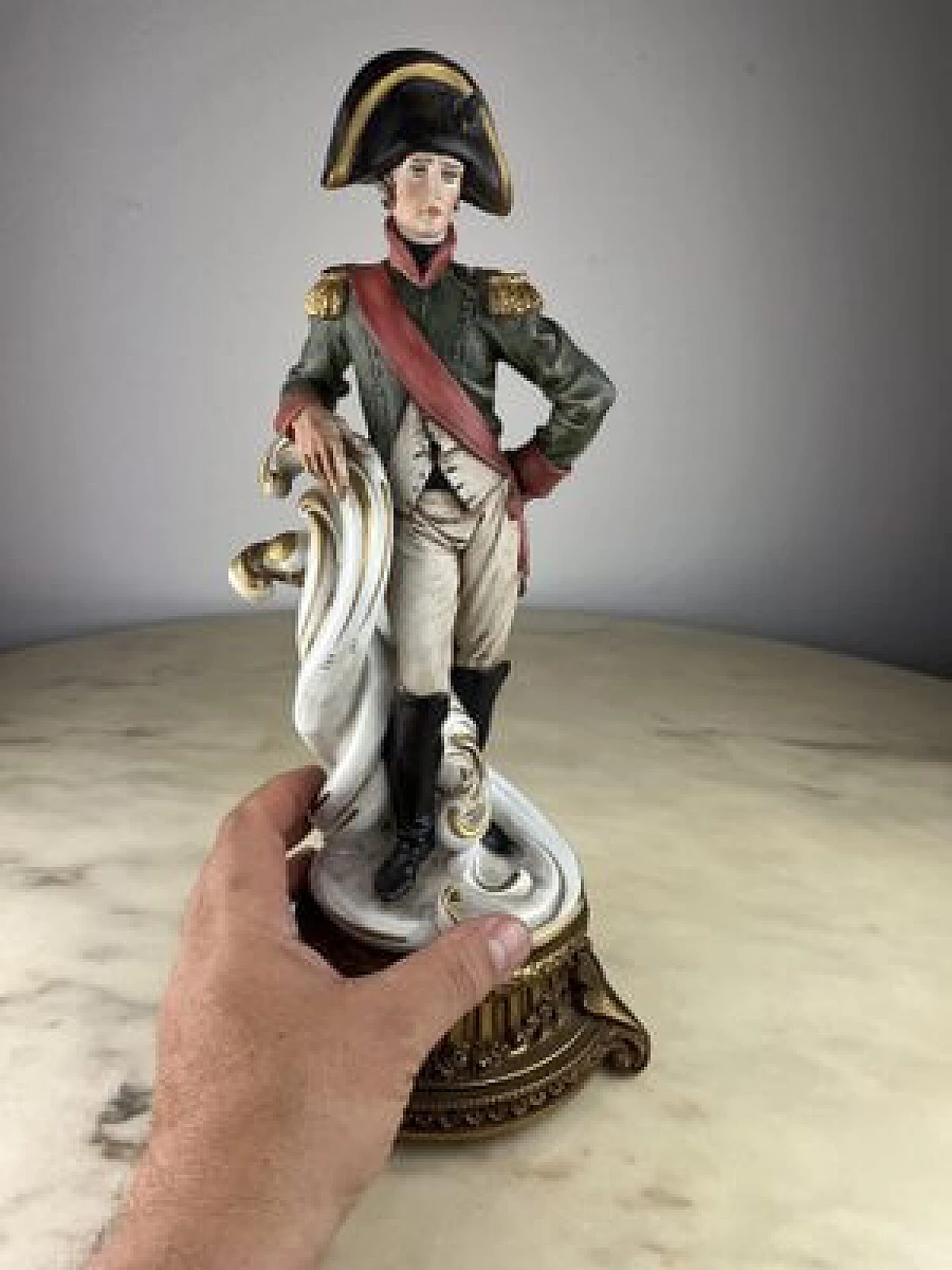Porcelain and bronze statuette representing Napoleon by Ticke, 1990 13