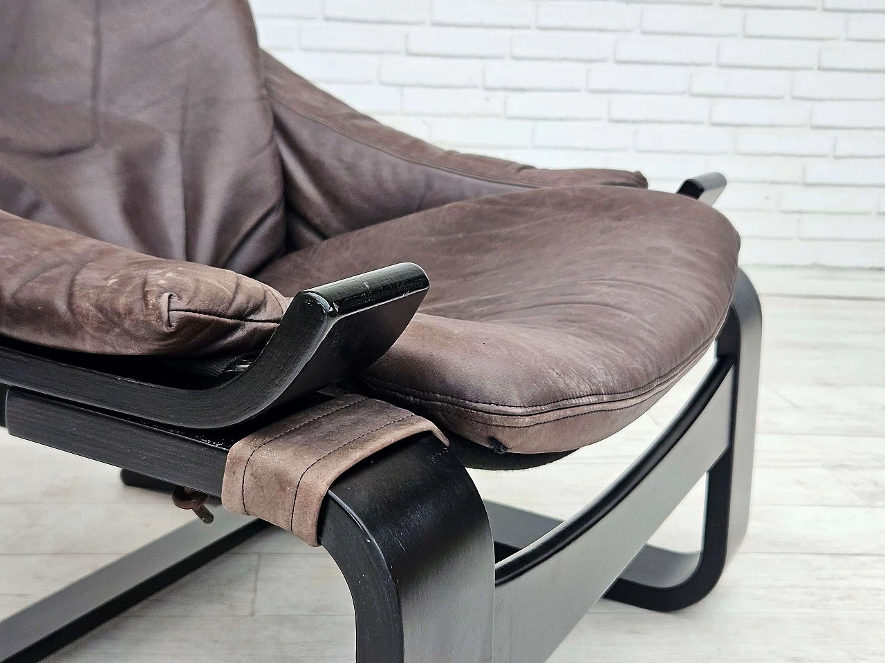 Kroken Swedish lounge armchair by Ake Fribyter for Nelo, 1970s 2