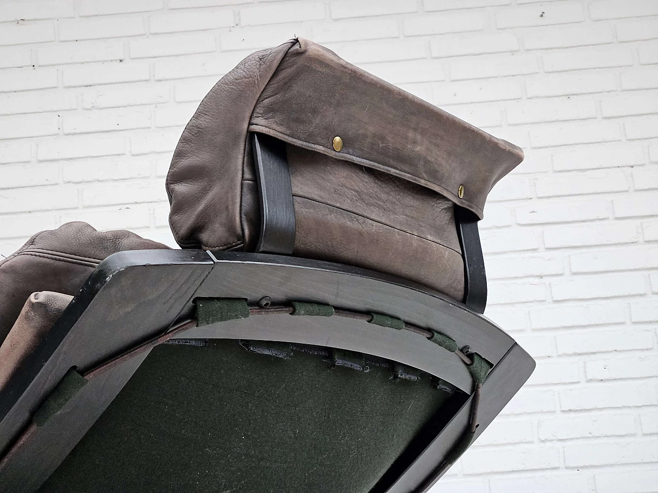 Kroken Swedish lounge armchair by Ake Fribyter for Nelo, 1970s 9