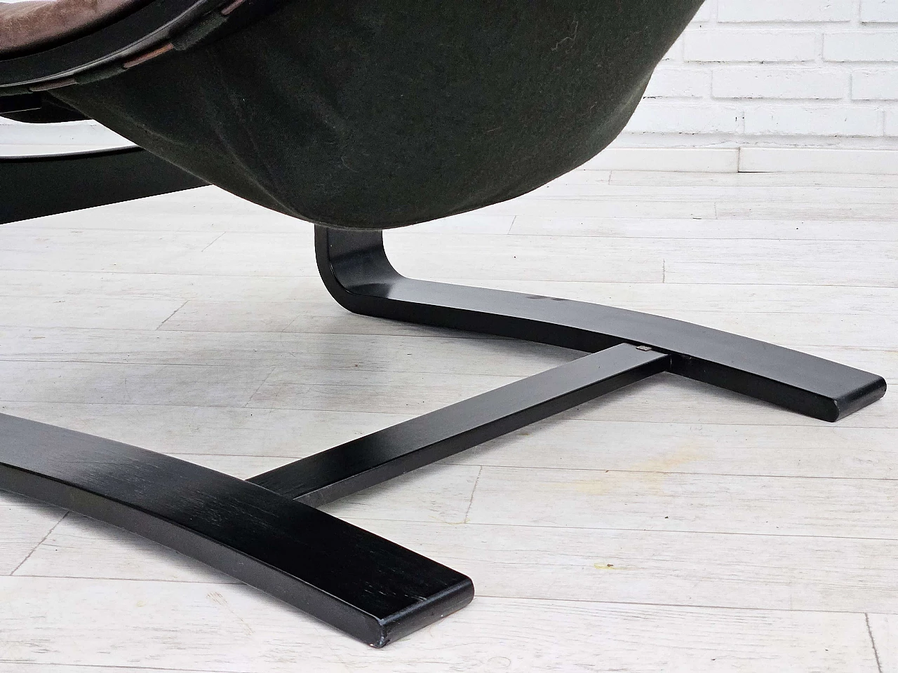 Kroken Swedish lounge armchair by Ake Fribyter for Nelo, 1970s 10