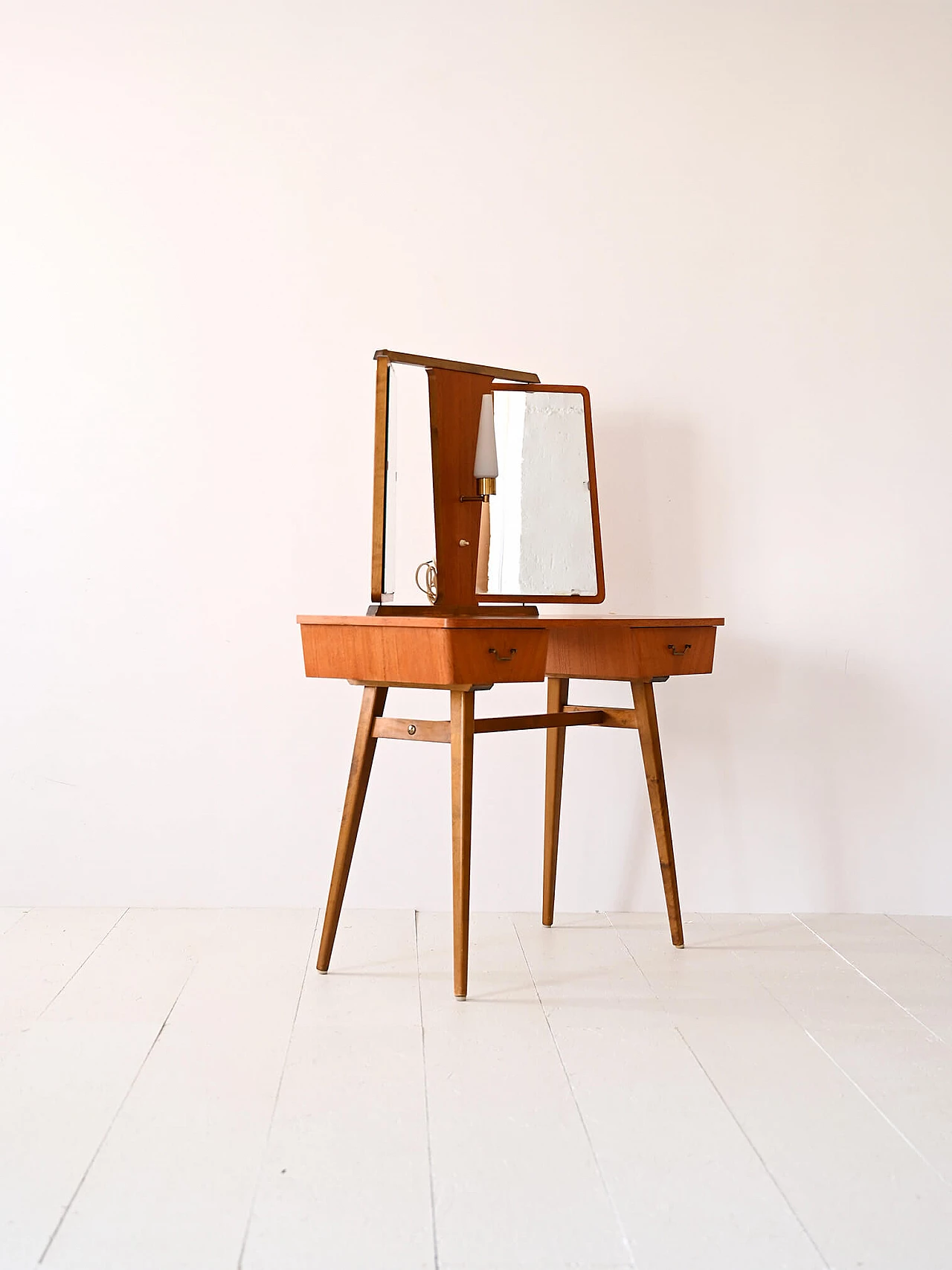 Teak dressing table with mirrors, 1950s 3