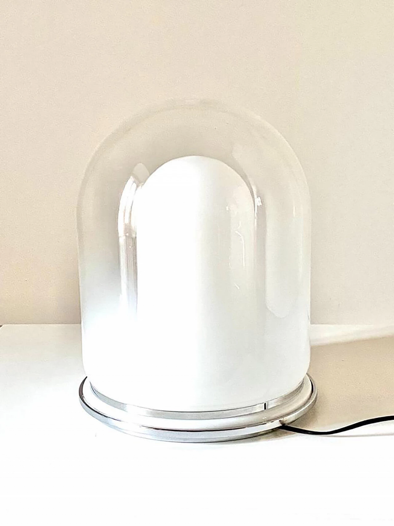 Space age table lamp in Murano glass by Carlo Nason, 1960s 2