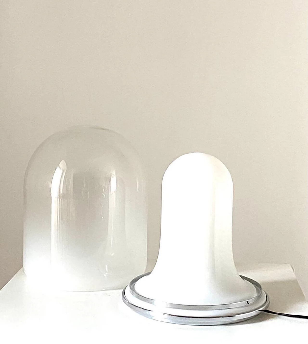 Space age table lamp in Murano glass by Carlo Nason, 1960s 3