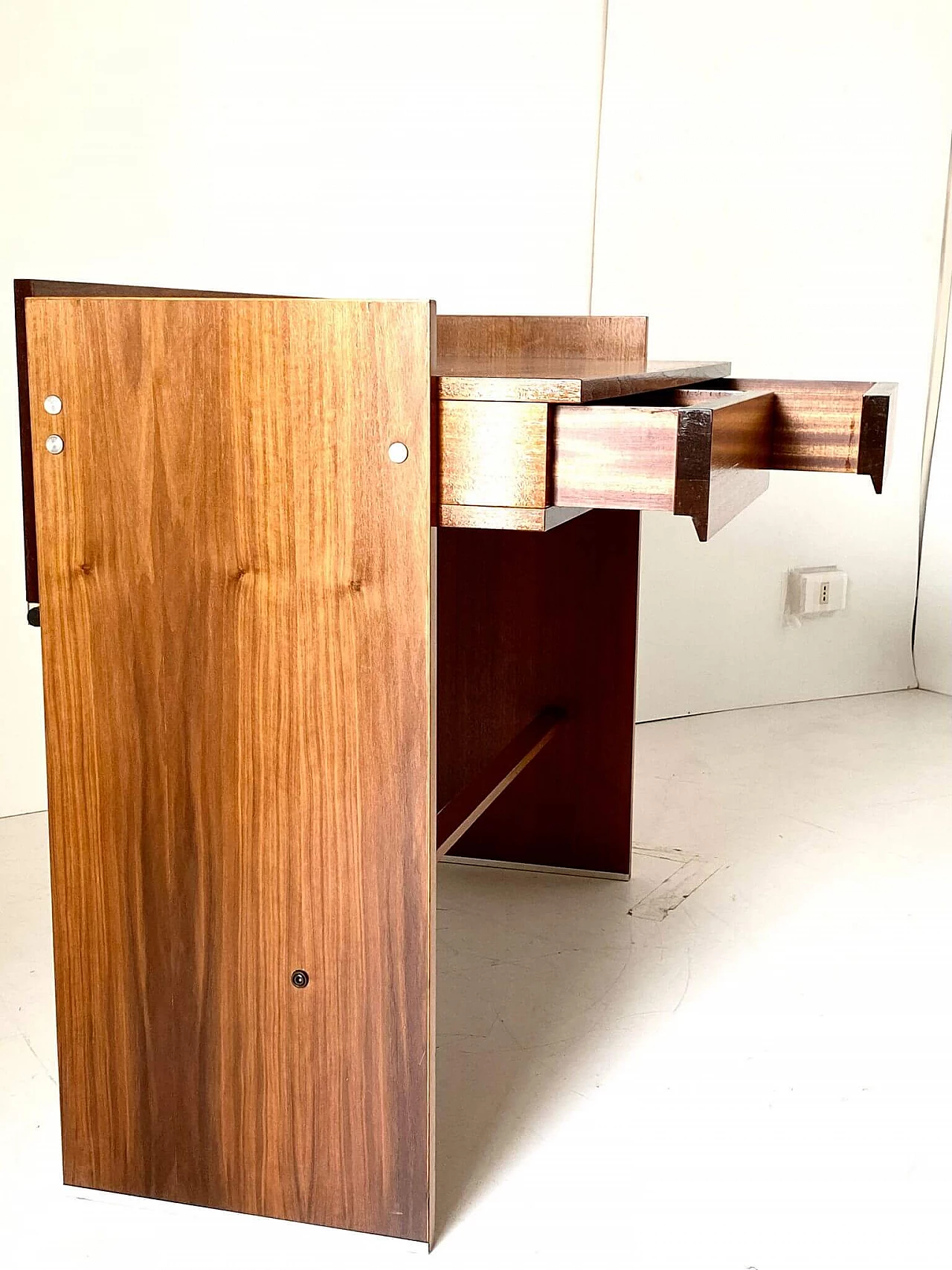 Solid rosewood desk by MIM Rome, 1970s 1