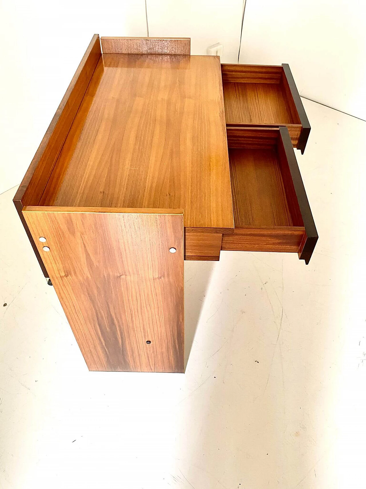 Solid rosewood desk by MIM Rome, 1970s 4