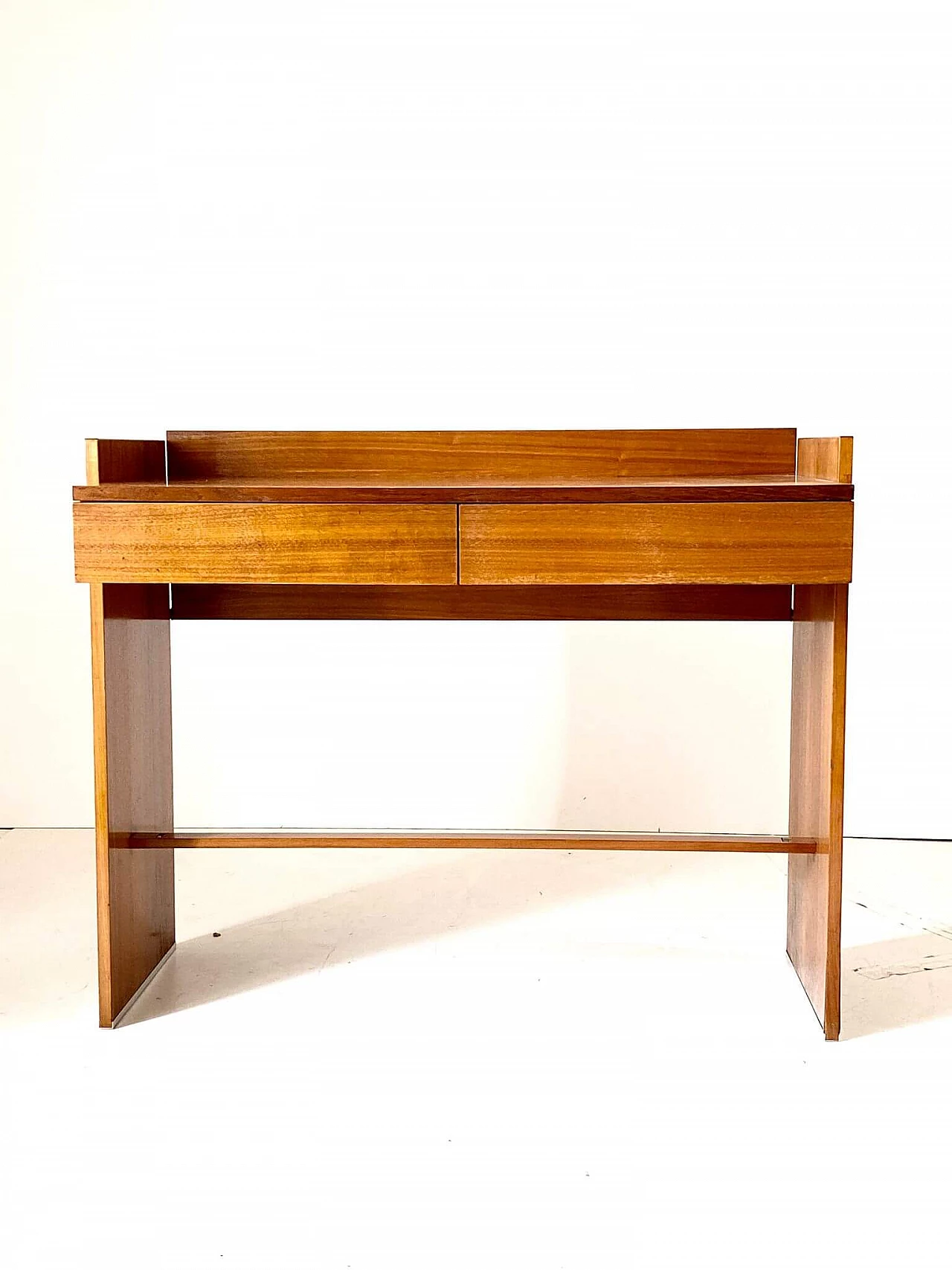 Solid rosewood desk by MIM Rome, 1970s 5