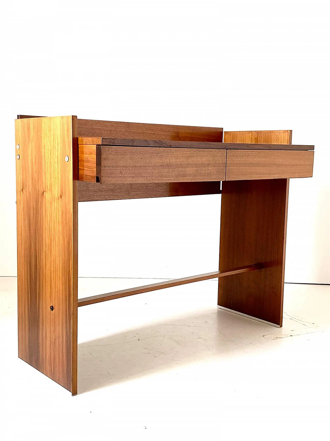 Solid rosewood desk by MIM Rome, 1970s 8