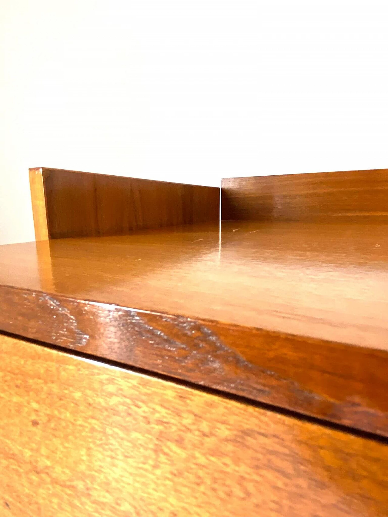 Solid rosewood desk by MIM Rome, 1970s 9