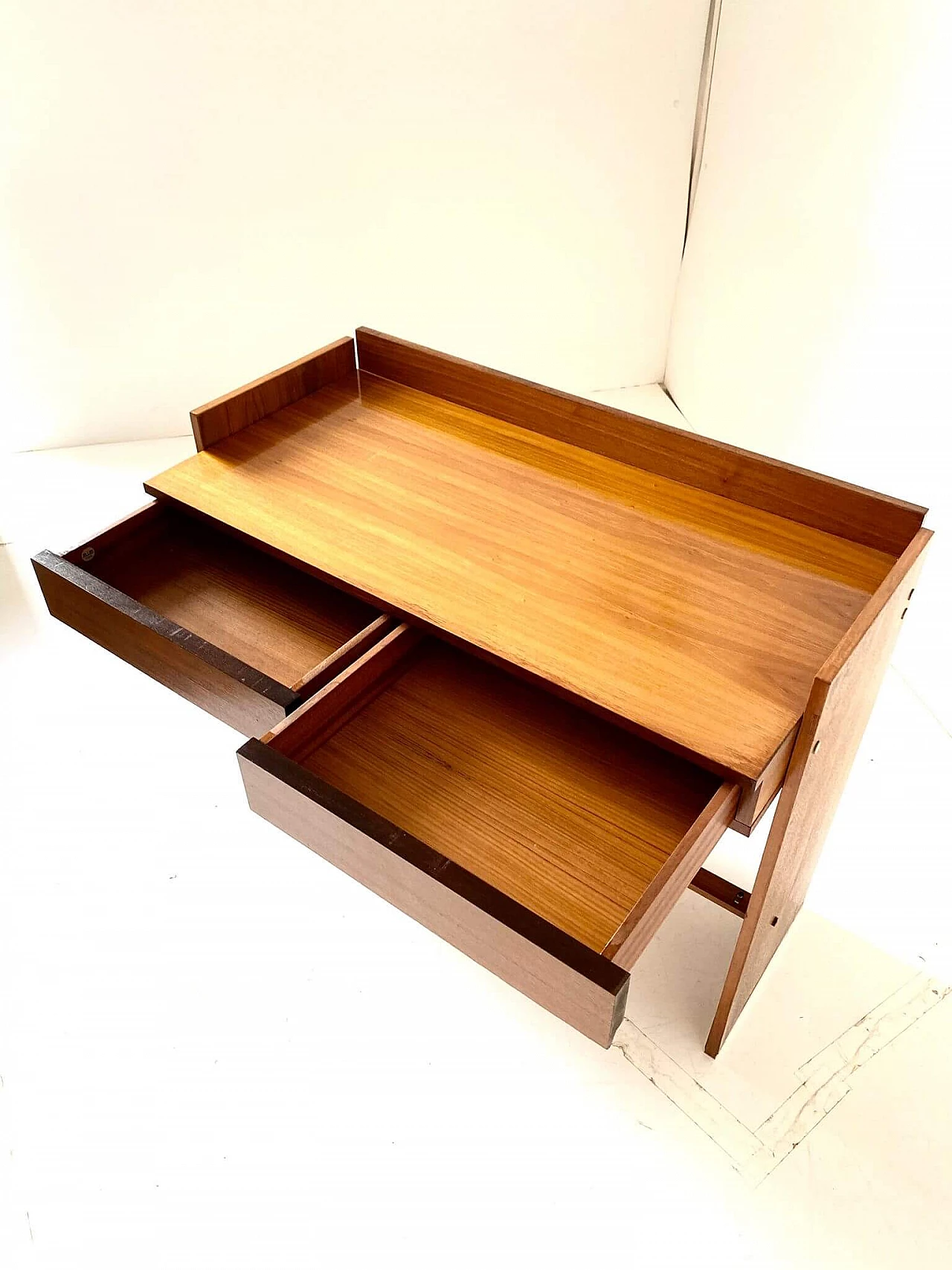 Solid rosewood desk by MIM Rome, 1970s 10