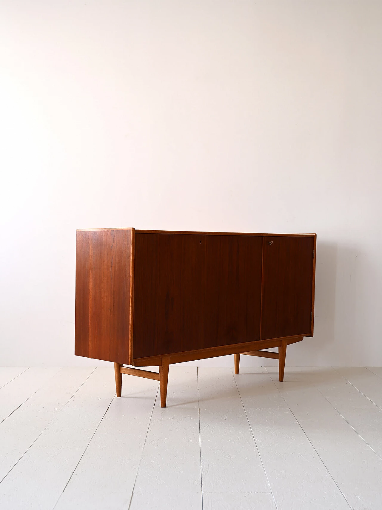 Credenza bassa in legno di teak, anni '50 5