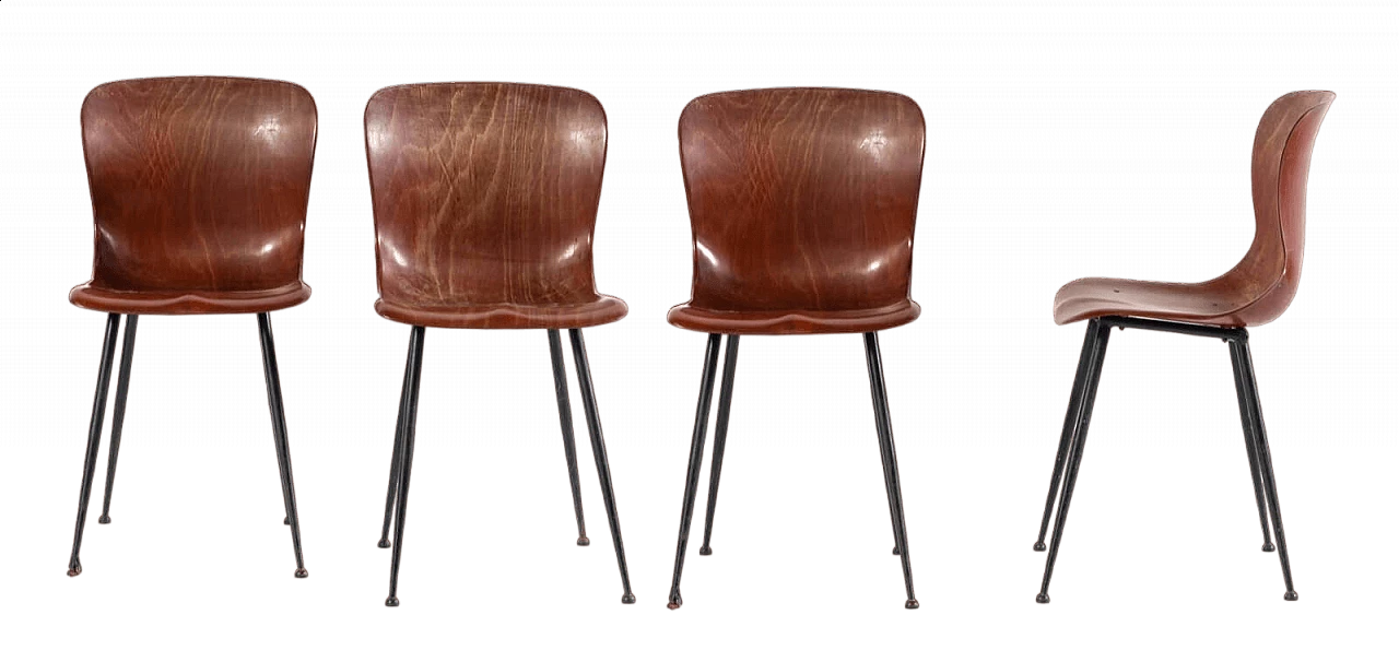 4 Chairs by Pagholz, 1950s 6