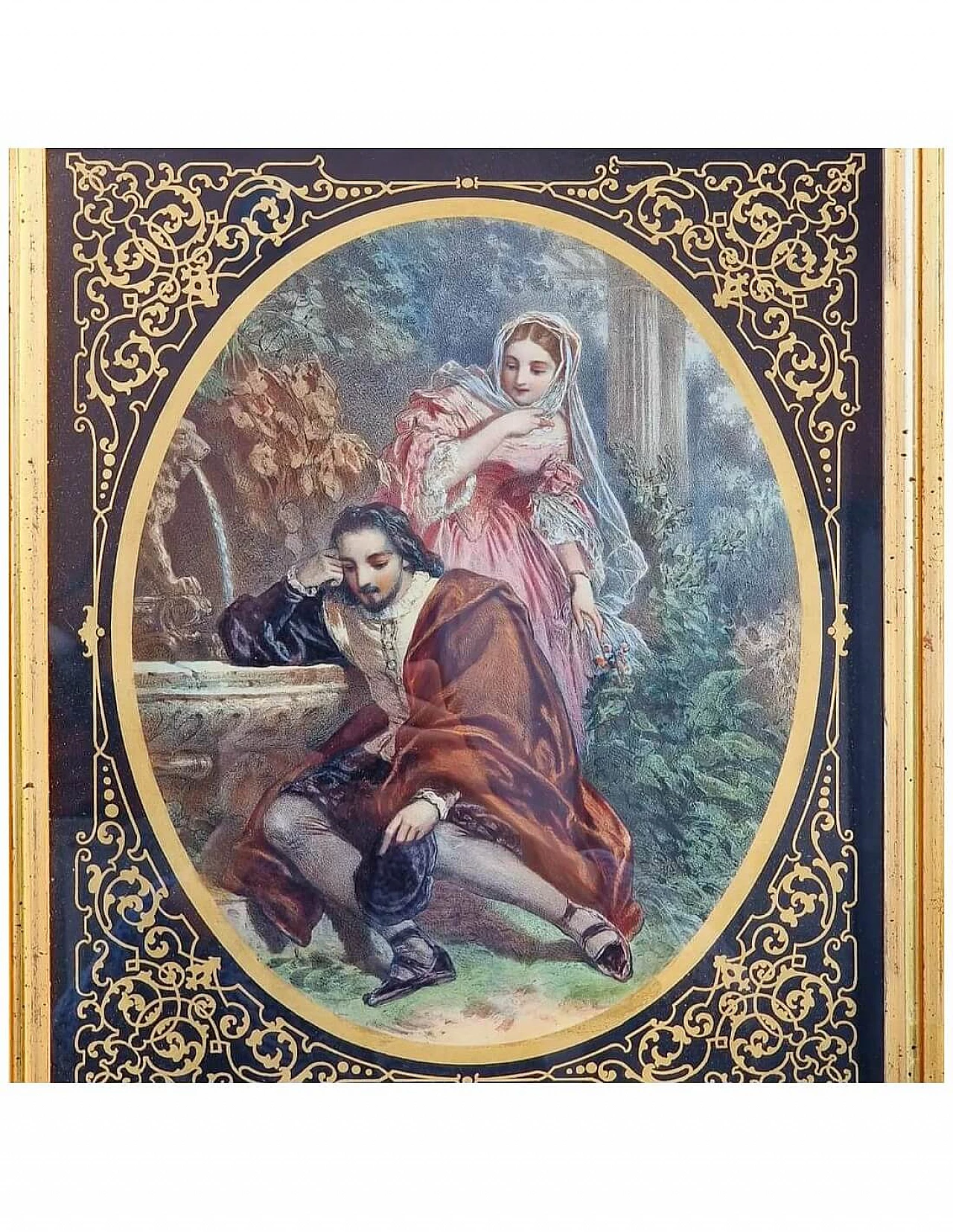 4 Litografie acquarellate di Gustav Bartsch, seconda metà dell'800 3