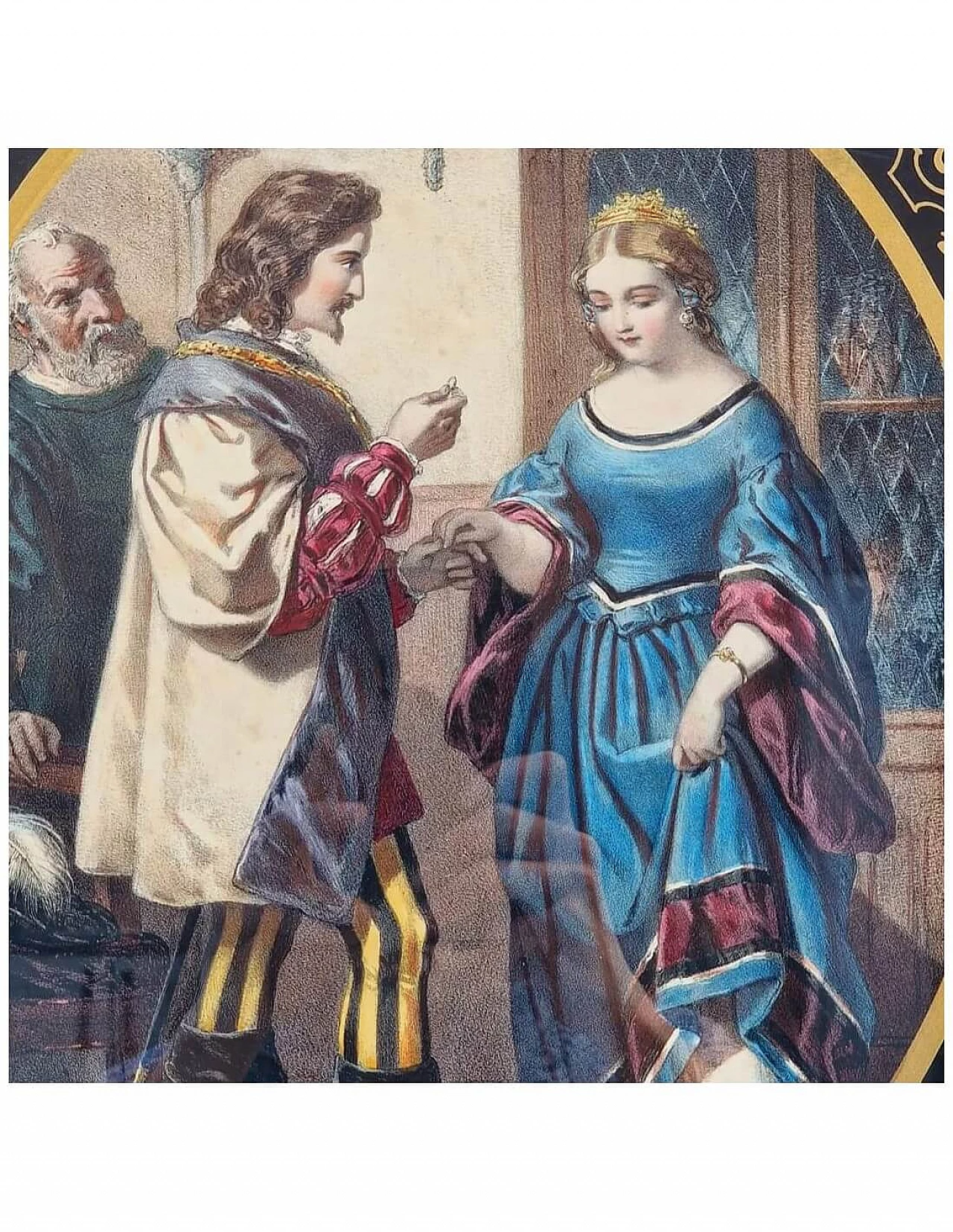 4 Litografie acquarellate di Gustav Bartsch, seconda metà dell'800 7