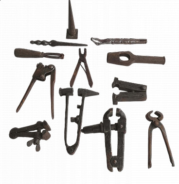 12 Blacksmith's tools, 1940s