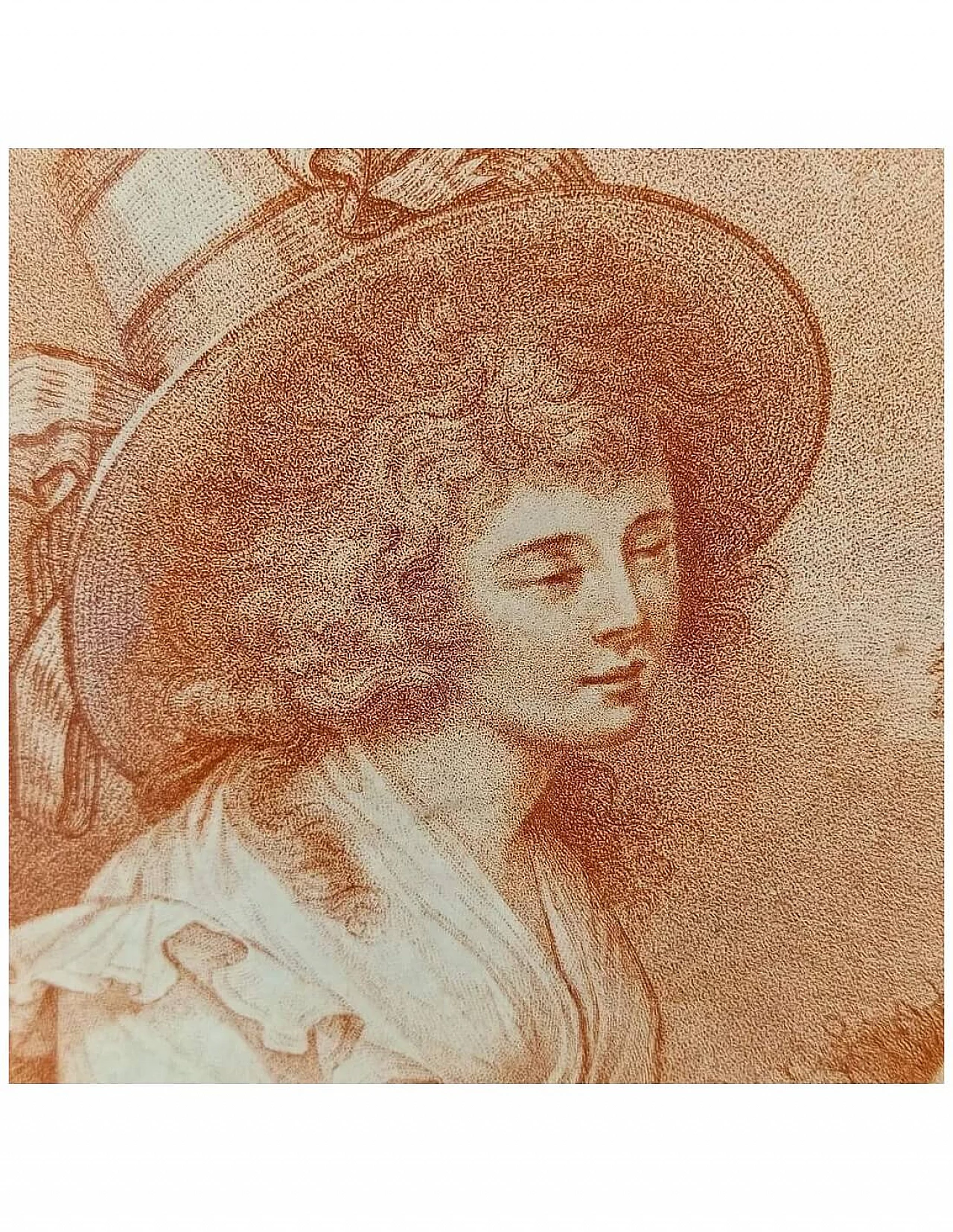 Pair of Automn and Summer sanguine etchings by Francesco Bartolozzi, 1780 7