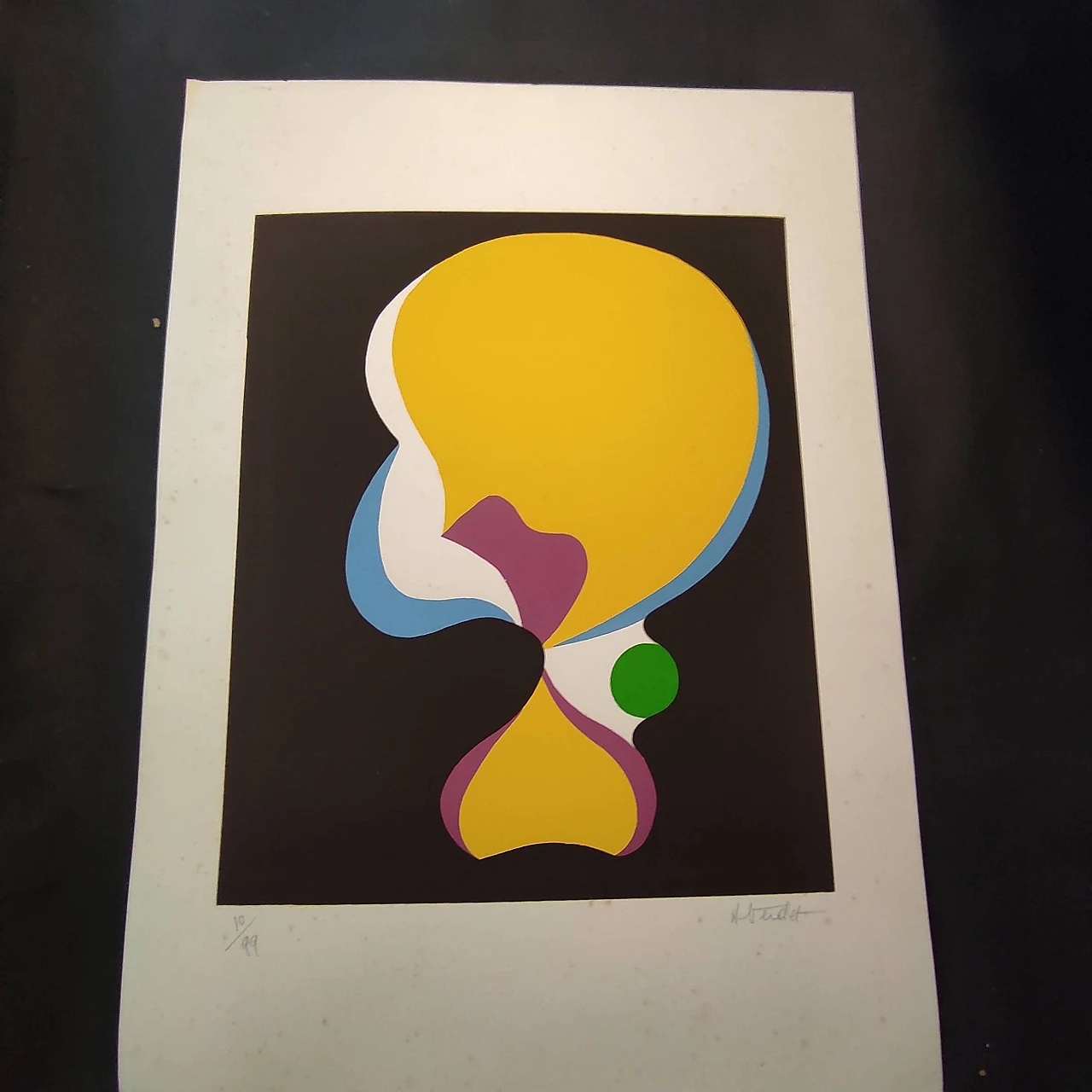 André Verdet, abstract composition, lithography 1