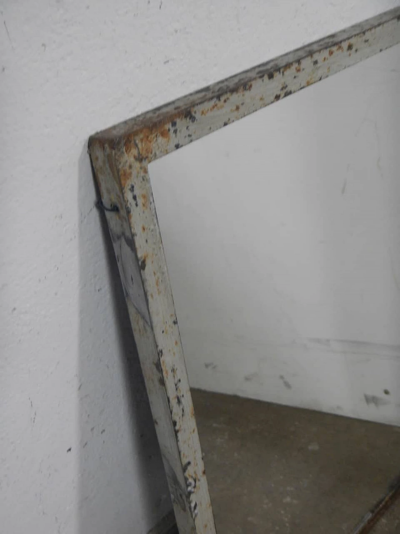 Rectangular mirror with iron frame, 1950s 4