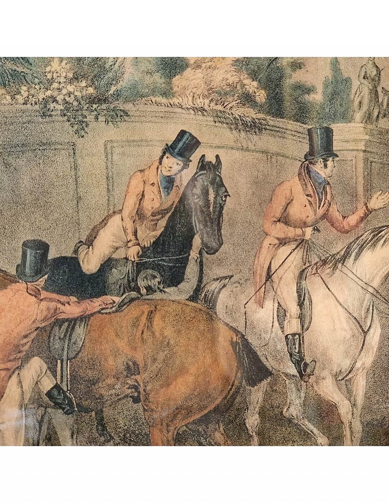 4 Incisioni ad acquatinta con caccia alla volpe di H. T. Alken, metà '800 8