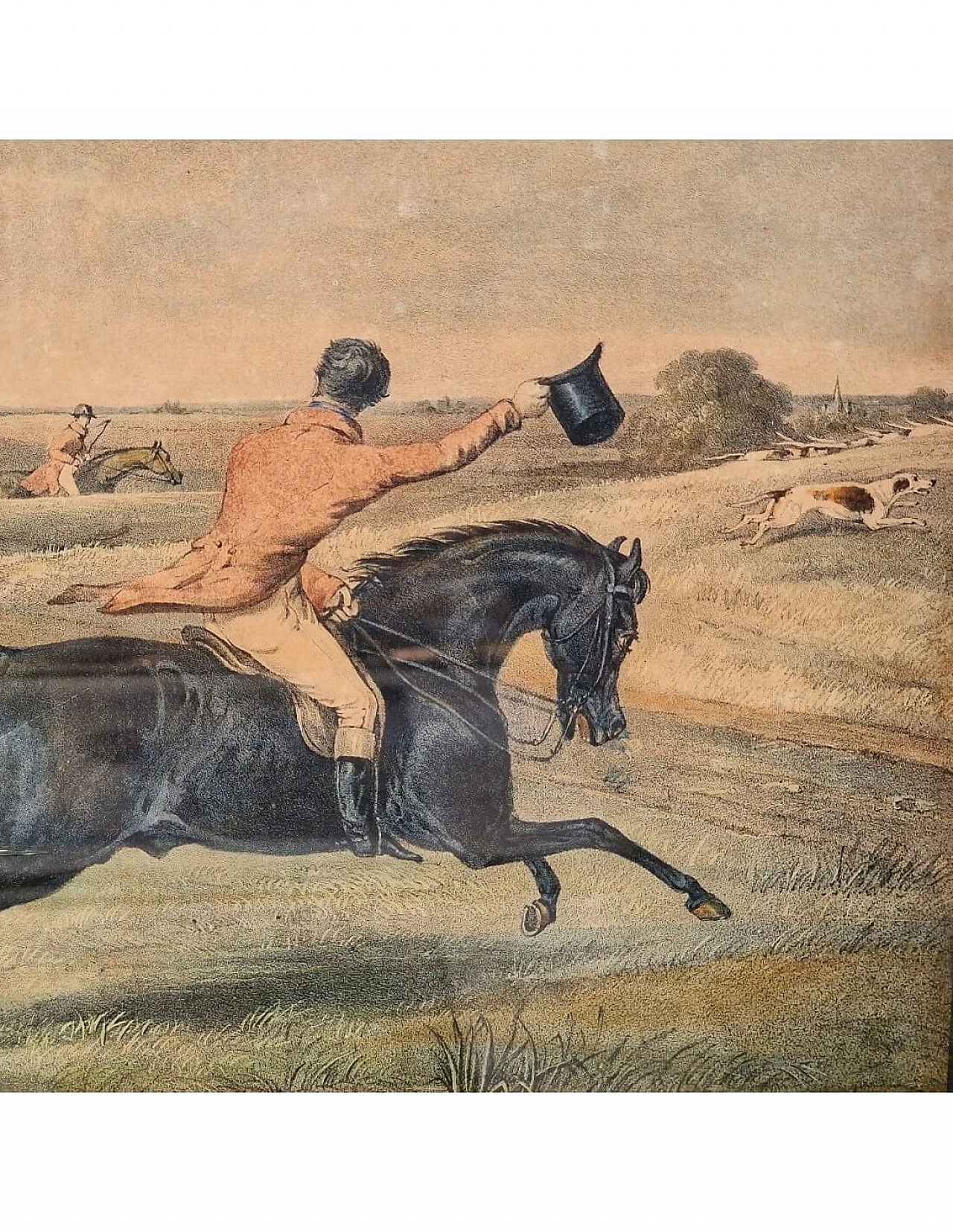 4 Aquatint etchings with fox hunting by H. T. Alken, mid-19th century 10