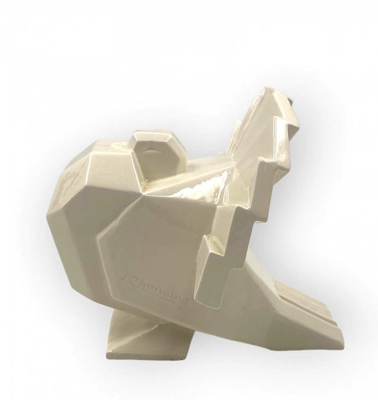 Jean Édouard Chassaing, La Maìtrise, Art Deco cubist bird sculpture, 1926 1