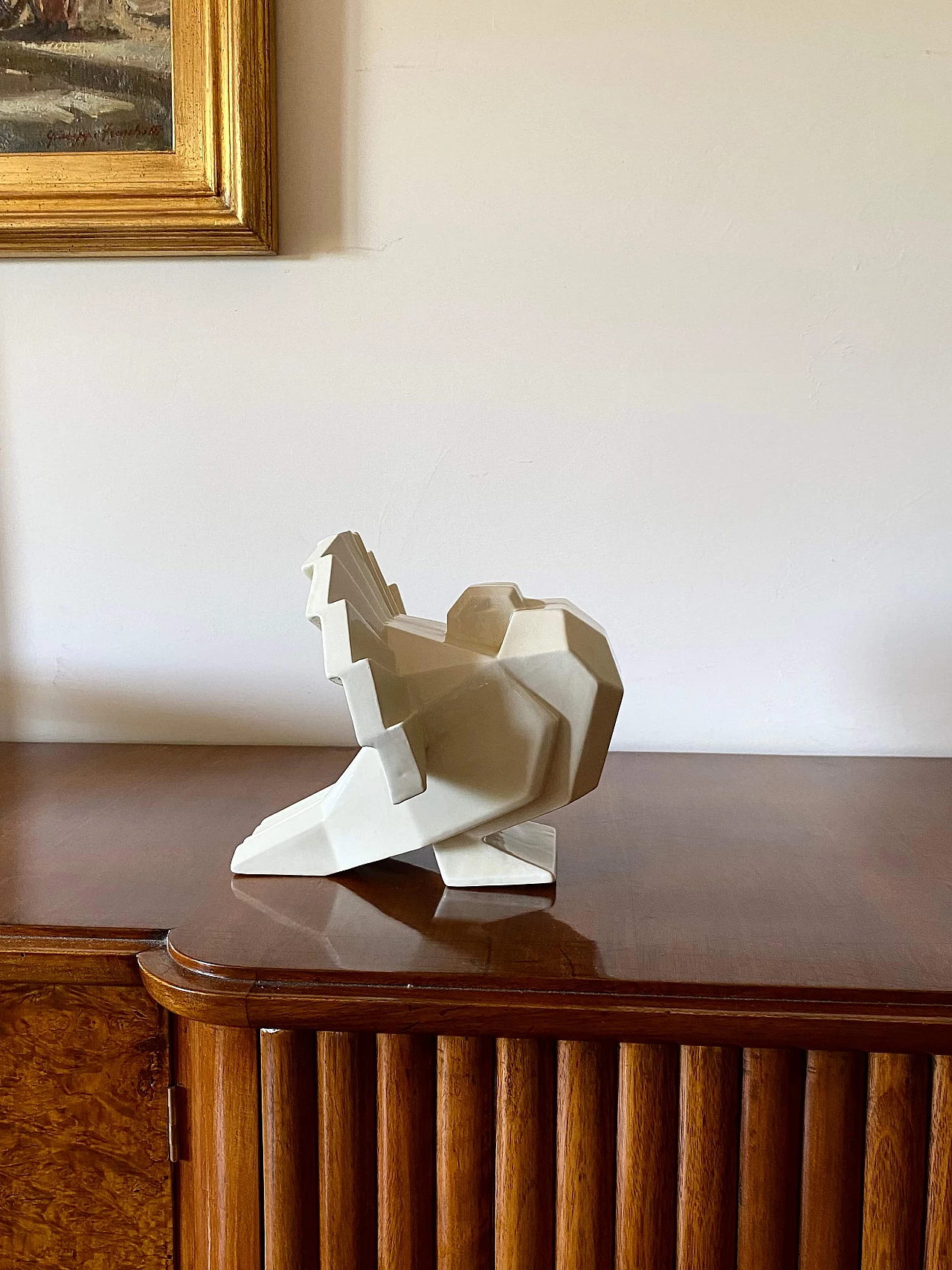 Jean Édouard Chassaing, La Maìtrise, Art Deco cubist bird sculpture, 1926 5