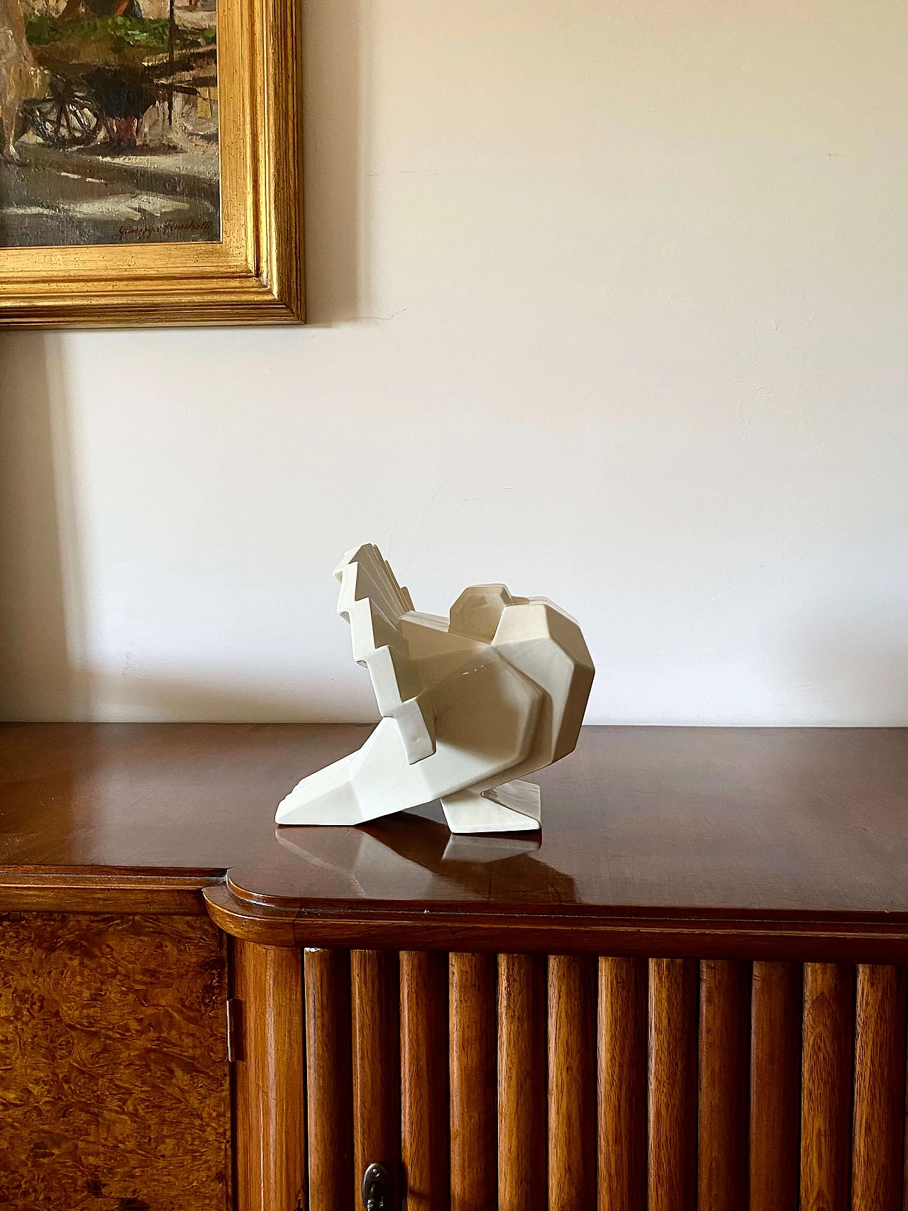 Jean Édouard Chassaing, La Maìtrise, Art Deco cubist bird sculpture, 1926 6