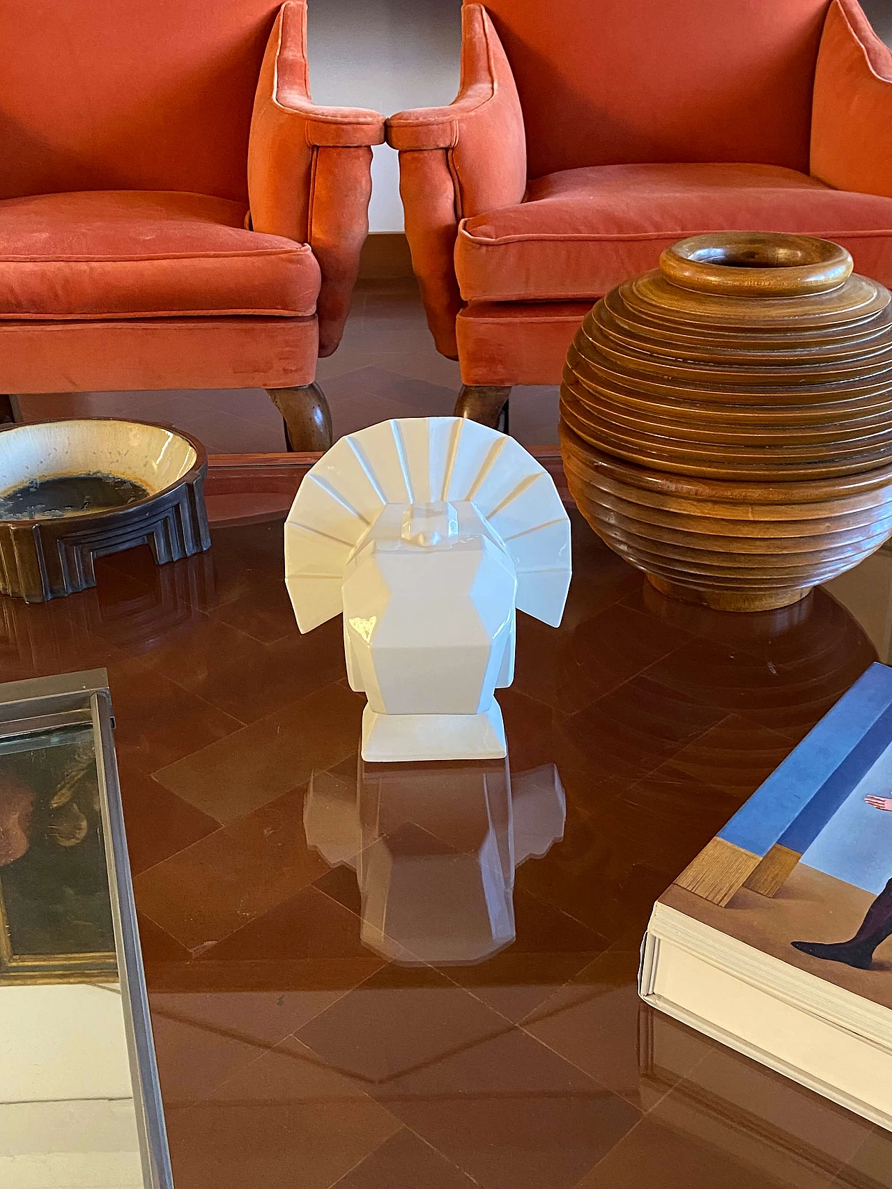 Jean Édouard Chassaing, La Maìtrise, Art Deco cubist bird sculpture, 1926 13